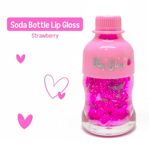 Hot Focus | Strawberry Flavored Lip Gloss Set ? Assorted Fruity Lip Gloss Flavors, Non-Toxic Makeup for Kids & Teens