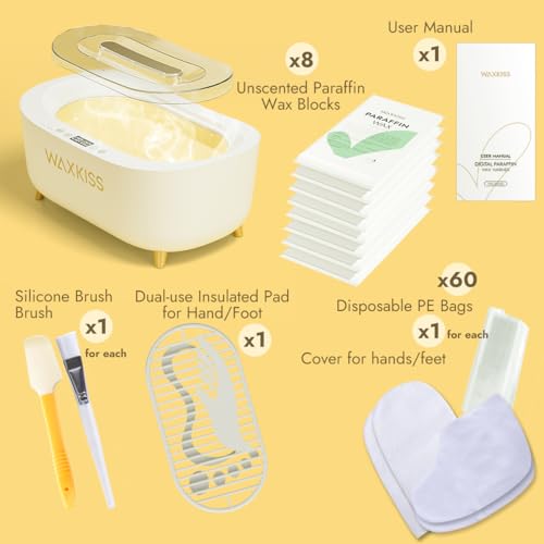 Waxkiss Paraffin Wax Machine for Hands & Feet - 4500ml Spa Bath Kit