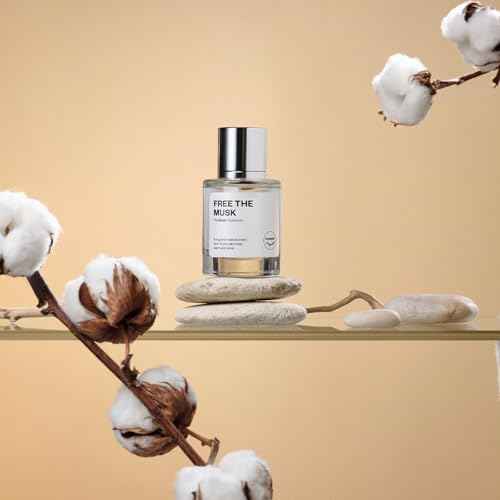 Dossier Free The Musk - Eau de Parfum for All - 50ml / 1.7oz - Clean Skin Musk Fragrance with Ambrette, Jasmine & Cedarwood - Genderless, Vegan, Long-Lasting Perfume