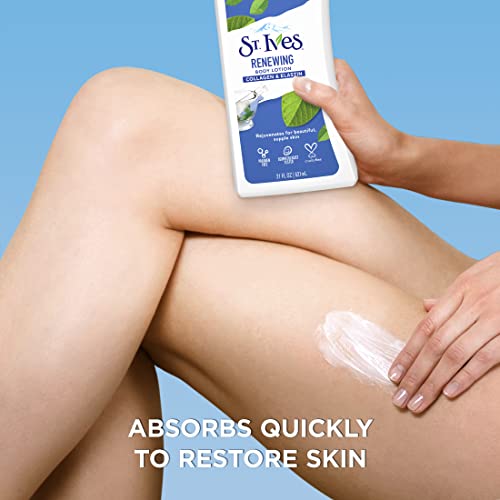 St. Ives Renewing Hand & Body Lotion Moisturizer for Dry Skin Collagen Elastin & Soothing Hand and Body Lotion Moisturizer for Dry Skin Oatmeal and Shea Butter