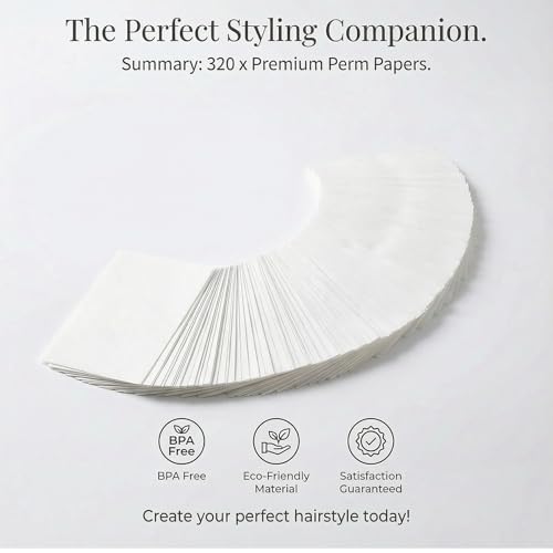 320PCS Perm Paper Disposable Salon Hair End Wrap Papers