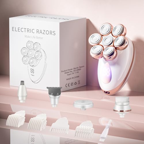 Women’s Electric Rotary Shaver for Legs Bikini Underarms Waterproof Cordless Grooming Kit