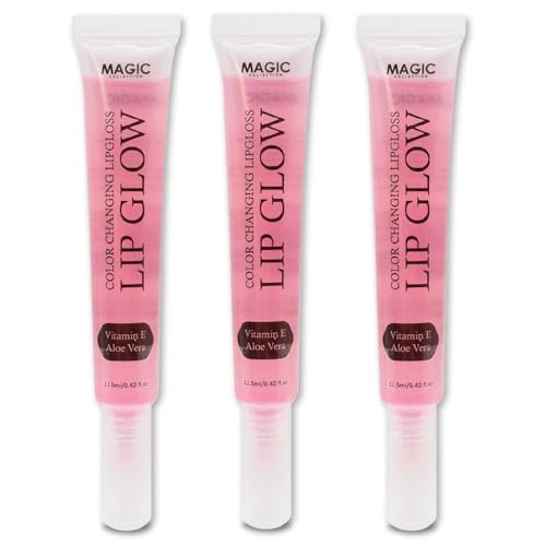 Color Changing Lip Gloss 3-Pack - Vitamin E & Aloe