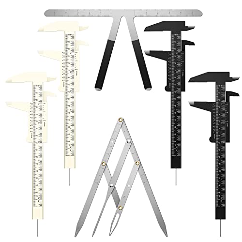 Flutesan 6-Piece Eyebrow Measuring Ruler – Microblading Golden Ratio Tool
