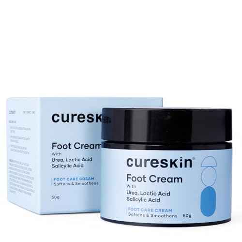 Cureskin Foot Care Cream for Cracked Heels | Repairs, Softens, and Exfoliates | Foot Cream for Women and Men, 50 g (Pack of 1)