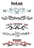 Adult Temporary Tattoos for Women - 5 Large Designs
