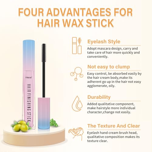 Hair Wax Styling Set - 7 Pcs with Combs & Bands