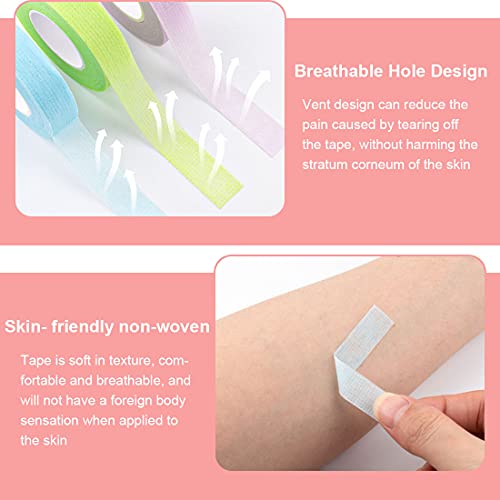 Eyelash Extension Tape Kit - 12 Rolls with Heart Cutter