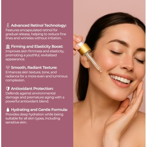 Sesderma RETI AGE Anti-Aging Serum | Retinol | First Signs of Aging | Anti-Wrinkle | Hydration | Firmness | Liposomal Serum, 1.0 fl oz
