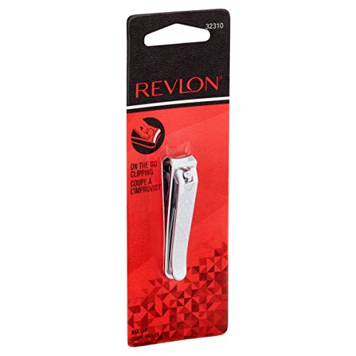 Revlon Compact Nail Clipper - Silver, 1 Count - Travel Grooming Tool