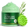 VOERUY Tea Tree Scalp Scrub with Mint Oil & Massager - 10.6oz