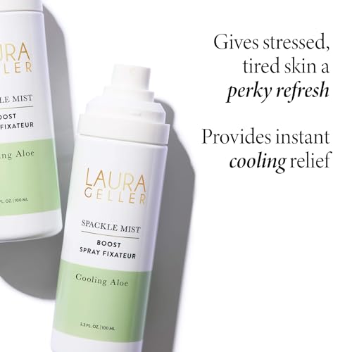 LAURA GELLER NEW YORK Spackle Mist Boost with Cooling Aloe - Long-Lasting Dewy Skin Makeup Setting Spray