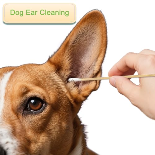 200 Pcs Long Wooden Cotton Swabs for Makeup, Ear Cleaning & Precision Cleaning - Variation: 1 Bag-200 Pcs
