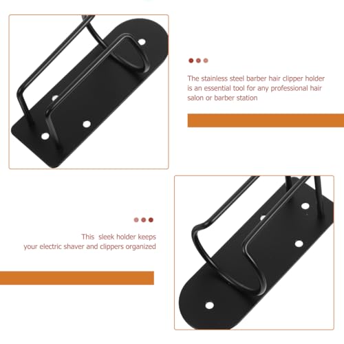Didiseaon Stainless Steel Barber Hair Clipper Holder Wall Mounted Tool Organizer for Salon Accessories Lightweight Sturdy Electric Shaver Stand for Home Barber Shop Use Aesthetic Hair Tool Rack