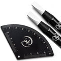 Brow Mapping Kit with Aluminum Ruler & 2 Peel-Off Pencils