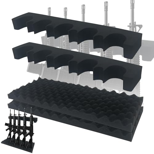Gun Safe Organizer Foam Rack 2-Pack with Magnetic Strip
