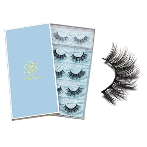 DYSILK Lashes False Eyelashes 7 Pairs Manga Lashes Natural Anime Lashes and 5 Pairs 6D lashes Faux Mink Eyelashes
