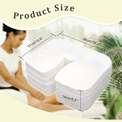 Disposable Face Cradle Covers 200-Pack - Ultra Soft Spa Massage Headrest Covers