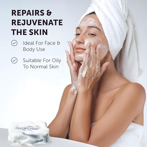 VALITIC Salicylic Acid and Vitamin C Soap Bar - Facial Cleanser and Exfoliating Body Wash for Blackheads, Enlarged Pores and Blemish Skin with Collagen, Hyaluronic Acid, Vitamin E - 2 Pack