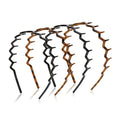 Zigzag Hair Bands with Teeth for Women, 4-Pack