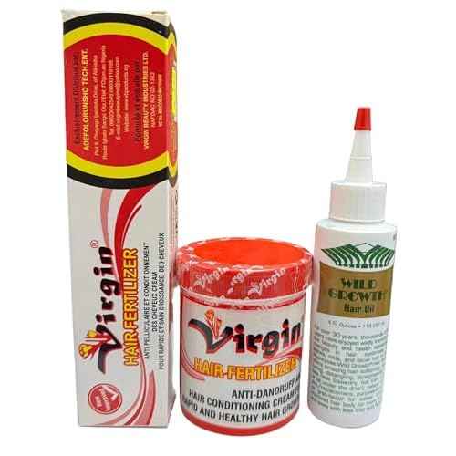 3-in-1 Growth Set Wild Growth Virgin Hair Cream Best Saving