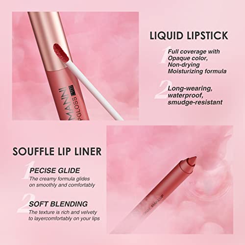 Lip Contour Kit - 6 Matte Liquid Lipsticks & 6 Liners