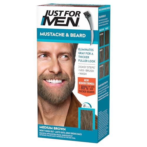 Just for Men Mustache & Beard Coloring Medium Brown M-35
