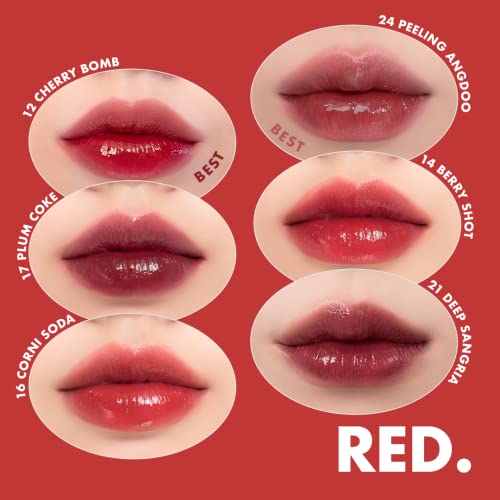 rom&nd Juicy Lasting Tint #23 Nucadamia - K-Beauty Nudy Red Brown Lip Stain for Pure Bare Juicy Glossy Finish | Hydrating, Long-Lasting & Fruit-Inspired Korean Lip Tint