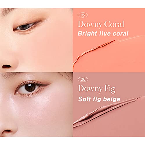 BBIA Ready To Wear Downy Cheek Cream Blush 2P Set (04 DOWNY LAVENDER + 05 DOWNY CORAL) / Blendable and Lightweight Cheek Makeup, Highly Pigmented with Long Wearing Formula