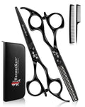 Professional Hair Cutting Scissors Kit - 6" Japanese 440C Stainless Steel