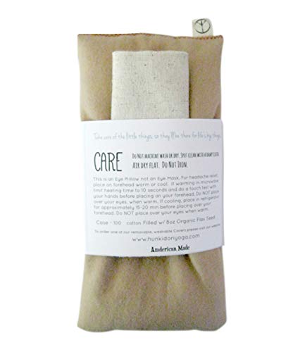Eye Pillow Gift Set - 4" x 8.5" Unscented Flax