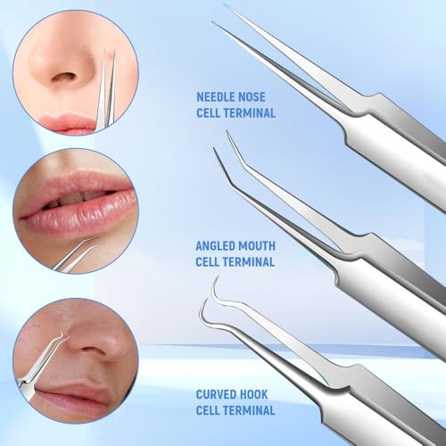 Jurfest 7-Piece Stainless Steel Blackhead Removal Kit