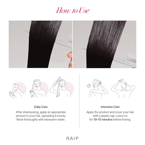 RAIP Protein Hair Mask - Deep Conditioning Treatment for Damaged Hair