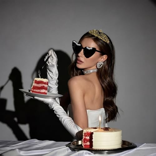 Black Birthday Queen Tiara & Sash Set for Women & Girls - Party Accessories
