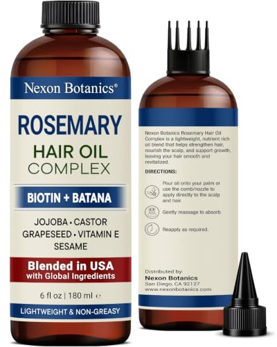 Rosemary Oil for Hair Growth - 6oz Biotin & Batana Blend