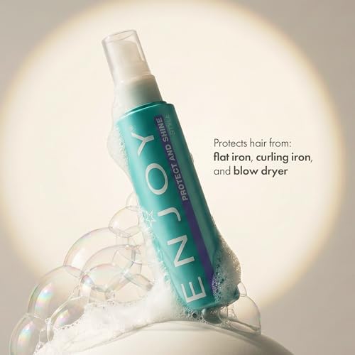 Enjoy Protect and Shine - Lightweight Finish Thermal Protection- Fight Frizz Block Humidity Add Shine Softness and Smoothness (3.4 Oz)