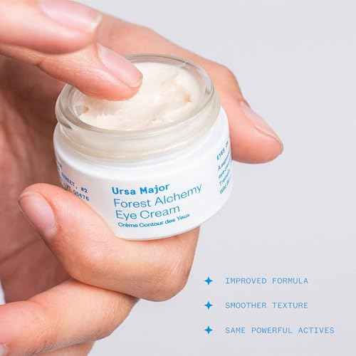 Ursa Major Forest Alchemy Eye Cream | Natural Under-Eye Moisturizer for Dark Circles, Fine Lines, Puffy Eyes and Wrinkles | Vegan, Cruelty-Free, Non-toxic, Unscented | 0.50 ounces