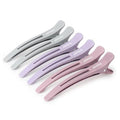AIMIKE No Crease Hair Sectioning Clips - 6pcs Duck Bill Clips in Morandi Color