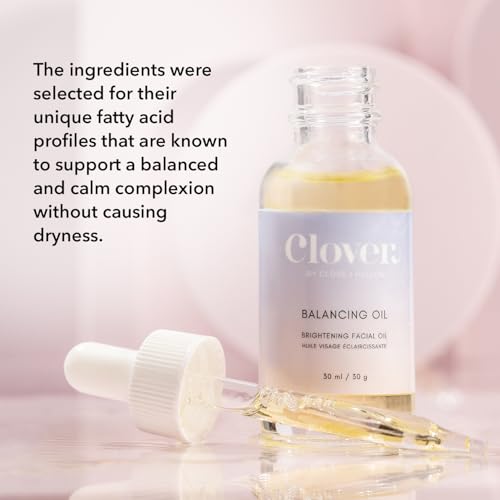 Clover Balancing Oil | Supports Clearer Skin, Promotes a Healthy Complexion, and Enhances Natural Radiance | Cruelty-Free & Vegan Face Oil - 1 oz (30 ml)