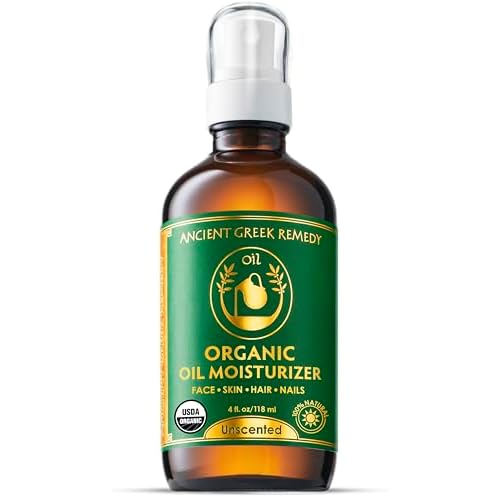 Ancient Greek Remedy Face Oil for Dry Skin - Organic Unscented Anti-Aging Serum - Jojoba, Rosehip, Almond, Olive, Vitamin E - Facial Gua Sha oil - Natural Body Moisturizer for Women & Men 4 oz