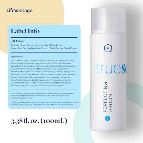 LifeVantage - Face Lotion TrueScience Revitalizing - Adds Radiance to Dry Skin with Hybrid Serum, Facial Lotion and Nrf2 Actives - 100ml