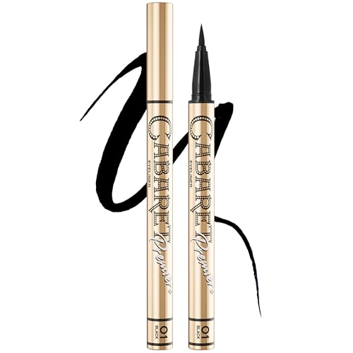 Vivienne Sab? Cabaret Premiere Eyeliner Pen ? Ultra Black Eyeliner Pencil with Felt Tip, Smudge-Proof and Longwearing, Quick-Dry Liquid Formula for Precise Eye Definition, 0.04 fl oz
