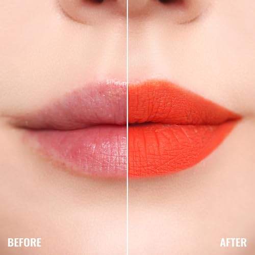 Oulac Matte Liquid Lipstick Orange Red - Long Lasting