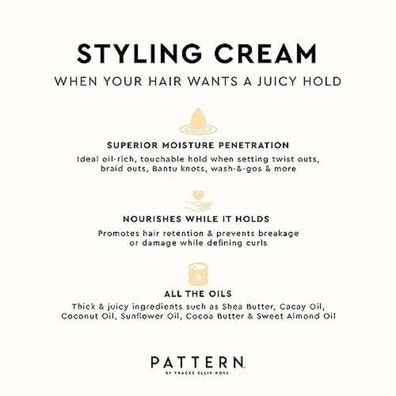 PATTERN Styling Cream for Curly Hair - 15 fl oz Moisture & Hold