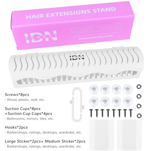 IDN BEAUTY Hair Extension Holder Stand - 4 Installation Modes