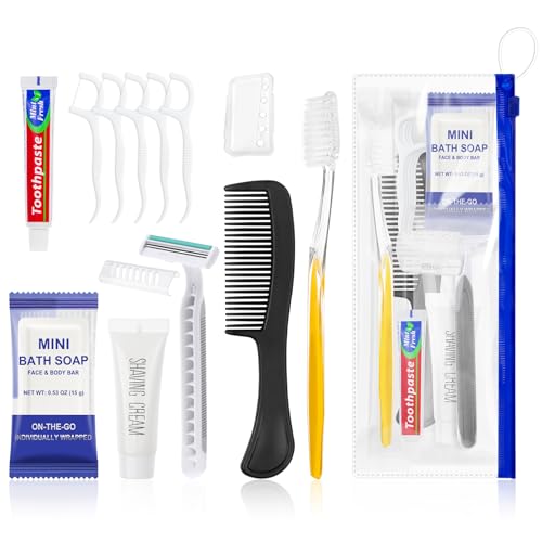 10 Sets Personal Hygiene Kit Bulk Travel Toiletries