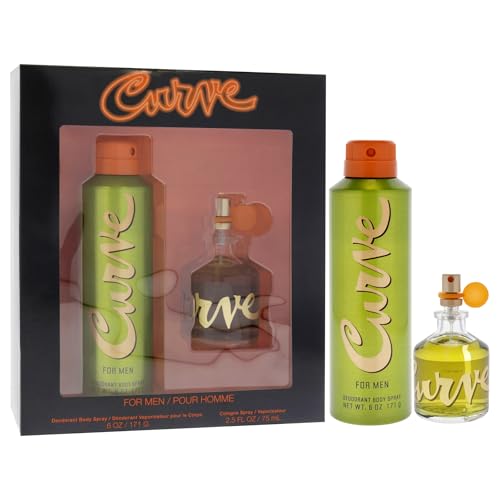 Curve Men's Cologne & Deodorant Set, 2.5oz Spray