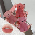 3-Color Lip Tint Set with Keychain - Waterproof & Moisturizing