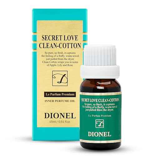 Dionel Secret Love Clean Cotton inner perfume fragrance oil for underwear women Long-lasting feminine Cozy Comforting Cotton Scent 15ml 0.51fl.oz