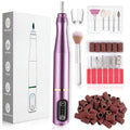 TUOBEO Cordless Electric Nail Drill Kit - Portable 20,000 RPM Efile Set